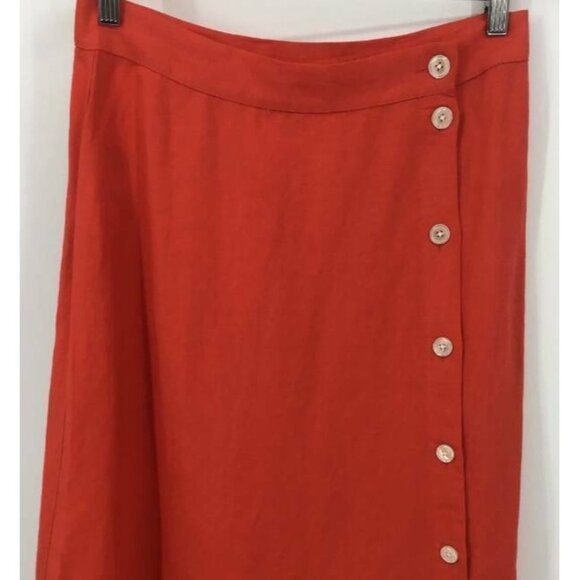 Ann Taylor Loft Midi Skirt Size 6 A-Line New - Picture 2 of 6